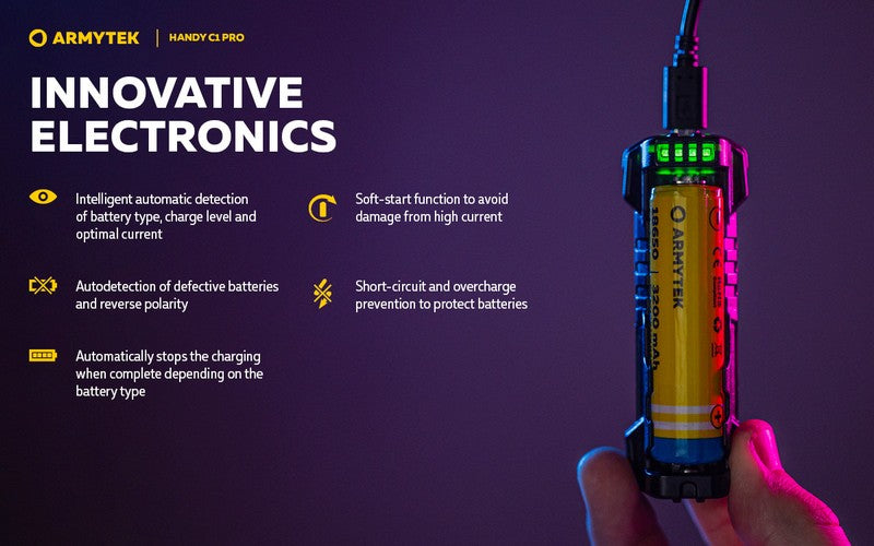 Chargeur Handy C1 Pro – PowerBank – Li-ion, IMR, Ni-Mh