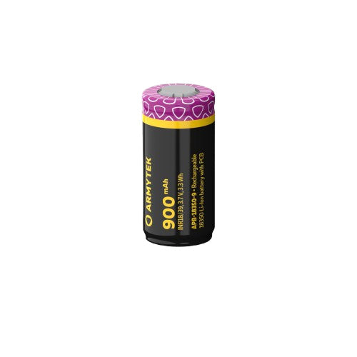 Batterie ARMYTEK 18350 900mAh - Li-Ion 3.7V - Protégée Circuit PCB
