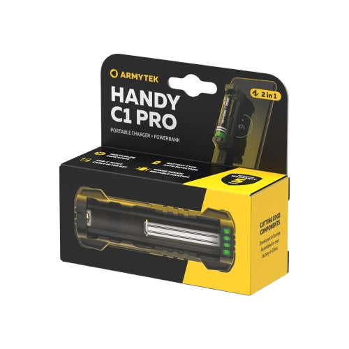 Chargeur Universel Handy C1 Pro USB-C - 2 en 1 - Powerbank - Li-Ion et Ni-MH