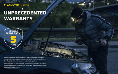 Lampe Armytek Crystal RGB – 200 Lumens Blanc + Rouge/Bleu/Vert