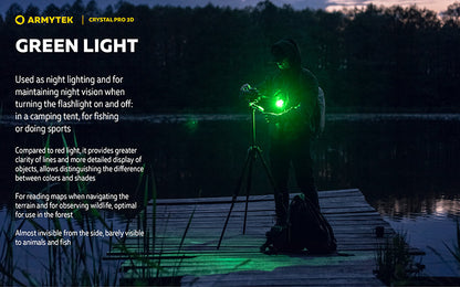 Crystal PRO 3D – 210 Lumens - Lumière Blanche/Rouge/Verte/Bleue - Fonction Feu de Freinage - Accéléromètre