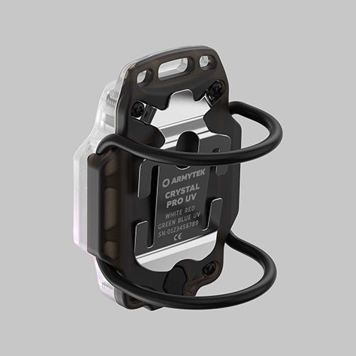 Lampe Frontale Armytek Crystal PRO UV – 200 Lumens - Lumière Blanche/Rouge/Verte/Bleu/UV