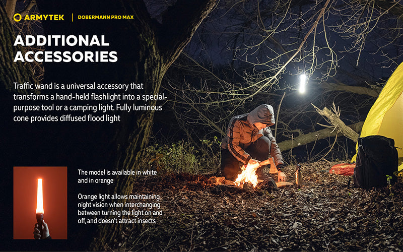 Lampe torche Armytek Dobermann Pro Max 3000 Lumens - Batterie 21700 Li-Ion 5000mAh