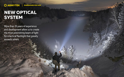 Lampe torche Armytek Dobermann Pro Max 3000 Lumens - Batterie 21700 Li-Ion 5000mAh