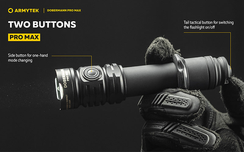 Dobermann Pro Max 3000 Lumens - Batterie 21700 Li-Ion 5000mAh