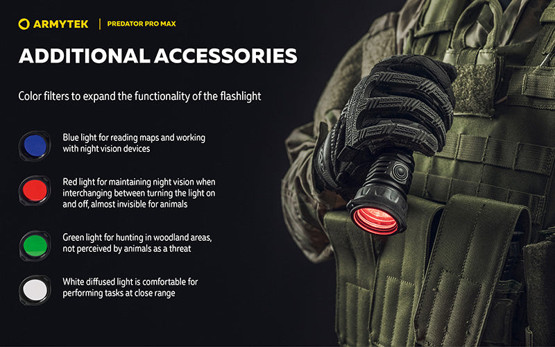 Predator Pro Max 3000 Lumens - Batterie 21700 Li-Ion 5000mAh