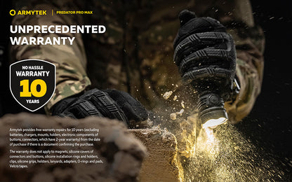 Lampe torche Armytek Predator Pro Max 3000 Lumens - Batterie 21700 Li-Ion 5000mAh