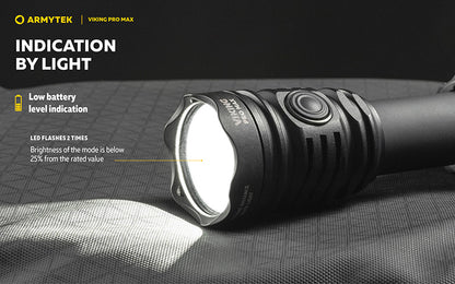 Viking Pro Max 5300 Lumens - Batterie 21700 Li-Ion 5000mAh - Portée de 355 mètres - White ou Warm