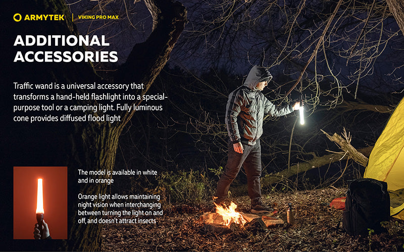 Viking Pro Max 5300 Lumens - Batterie 21700 Li-Ion 5000mAh - Portée de 355 mètres - White ou Warm