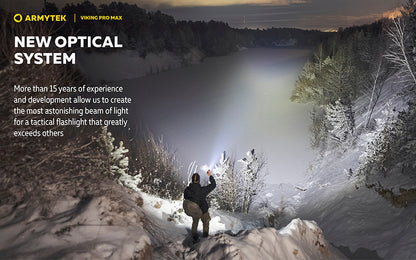 Viking Pro Max 5300 Lumens - Batterie 21700 Li-Ion 5000mAh - Portée de 355 mètres - White ou Warm