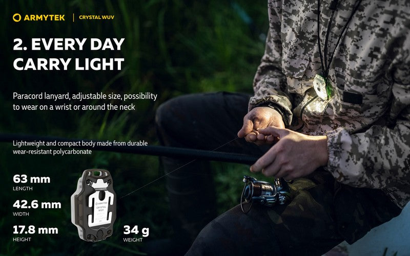 Crystal WUV – 150 Lumens Blanc + 325mW UV
