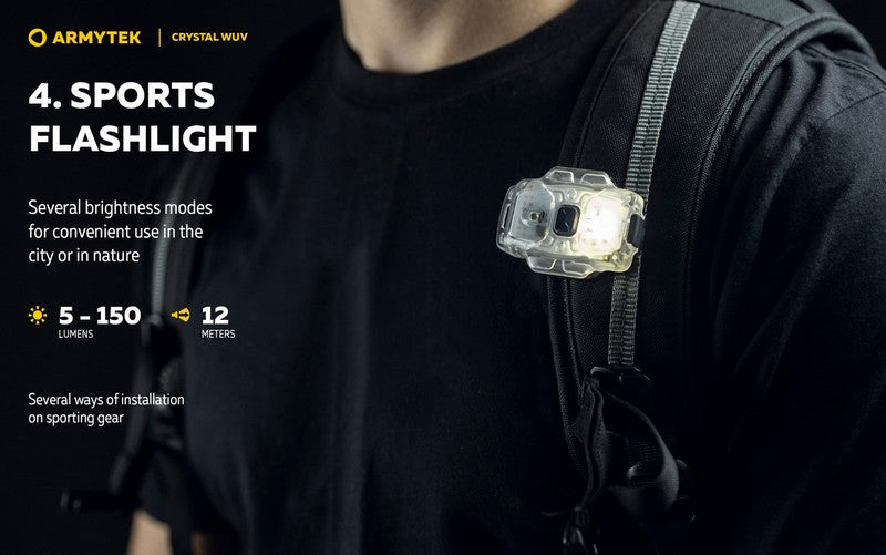 Crystal WUV – 150 Lumens Blanc + 325mW UV