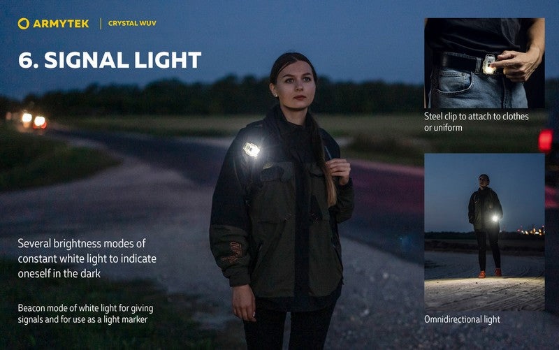 Crystal WUV – 150 Lumens Blanc + 325mW UV