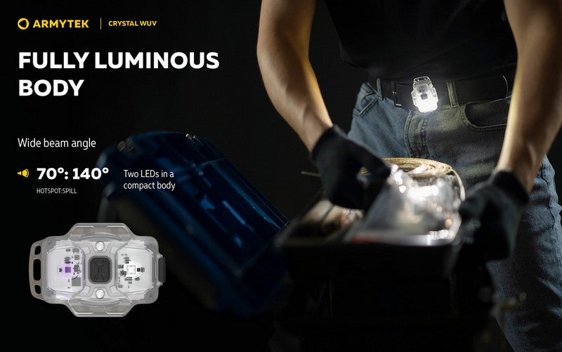 Crystal WUV – 150 Lumens Blanc + 325mW UV