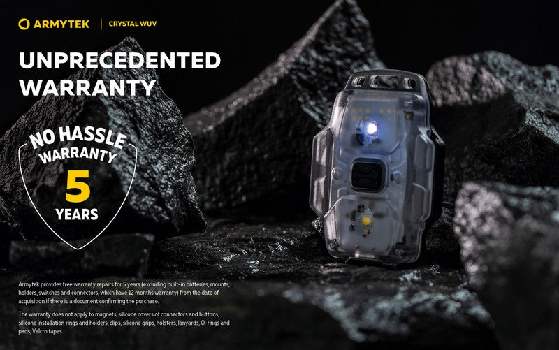 Crystal WUV – 150 Lumens Blanc + 325mW UV