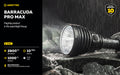 Barracuda Pro Max White 2800 Lumens - Portée 1000m - Rechargeable - Batterie 21700 Li-Ion