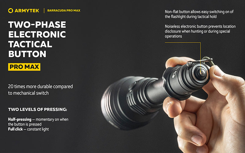 Barracuda Pro Max White 2800 Lumens - Portée 1000m - Rechargeable - Batterie 21700 Li-Ion