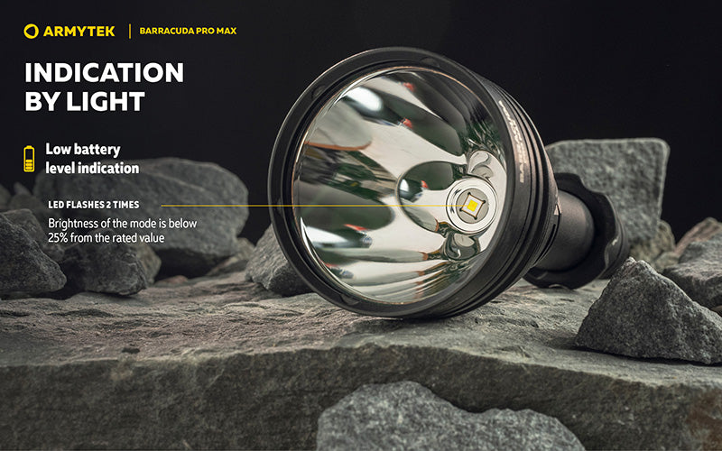Barracuda Pro Max White 2800 Lumens - Portée 1000m - Rechargeable - Batterie 21700 Li-Ion