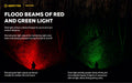 Bear WRG - 1500 Lumens Blanc / 180 Lumens Vert / 130 Lumens Rouge
