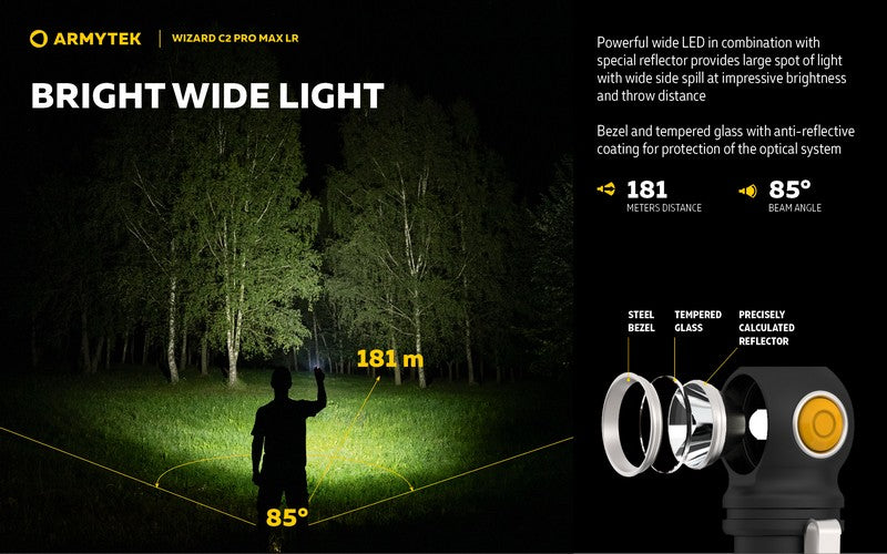 Wizard C2 Pro Max LR Magnet USB – 4150/3870 Lumens