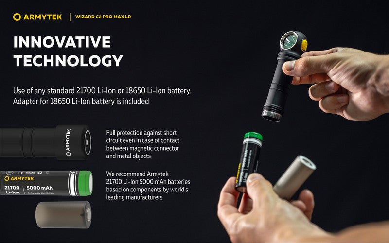 Lampe frontale Wizard C2 Pro MAX LR Warm Magnet USB Armytek Lampe frontale Wizard C2 Pro MAX LR Warm Magnet USB Armytek