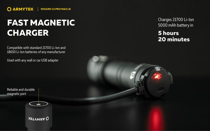 Wizard C2 Pro Max LR Magnet USB – 4150/3870 Lumens
