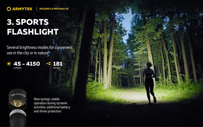 Wizard C2 Pro Max LR Magnet USB – 4150/3870 Lumens