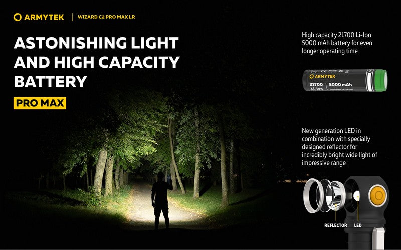 Wizard C2 Pro Max LR Magnet USB – 4150/3870 Lumens