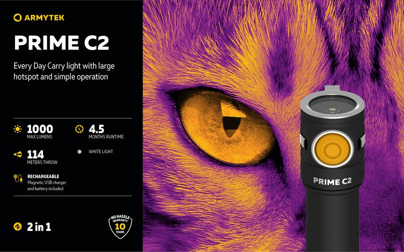 Prime C2 Magnet USB – 1000/930 Lumens