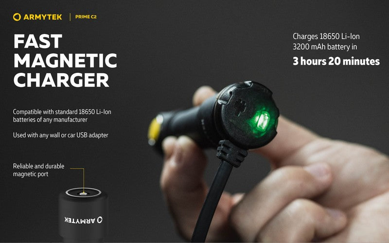 Prime C2 Magnet USB – 1000/930 Lumens
