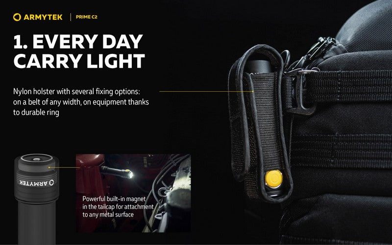 Prime C2 Magnet USB – 1000/930 Lumens