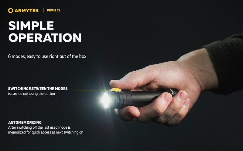 Prime C2 Magnet USB – 1000/930 Lumens