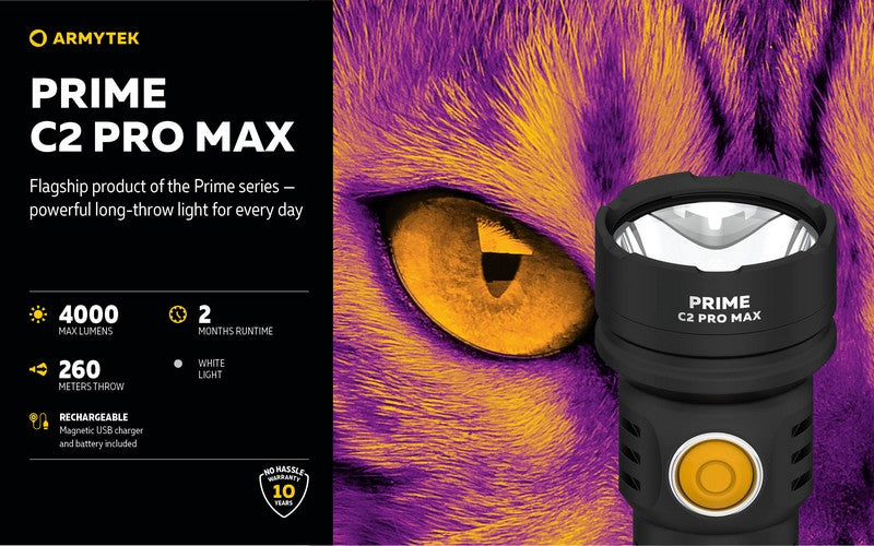 Prime C2 PRO MAX V4 Magnet USB – 4000/3720 Lumens