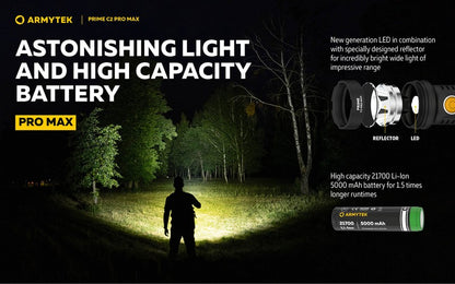 Prime C2 PRO MAX V4 Magnet USB – 4000/3720 Lumens