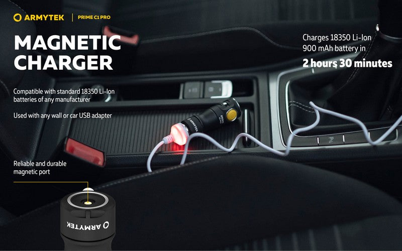 Prime C1 PRO V4 Magnet USB – 1000/930 Lumens
