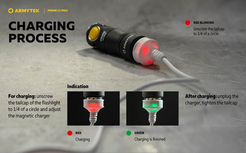 Prime C1 PRO V4 Magnet USB – 1000/930 Lumens