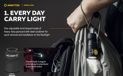 Prime C1 PRO V4 Magnet USB – 1000/930 Lumens