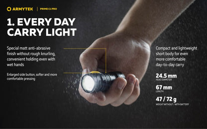Prime C1 PRO V4 Magnet USB – 1000/930 Lumens