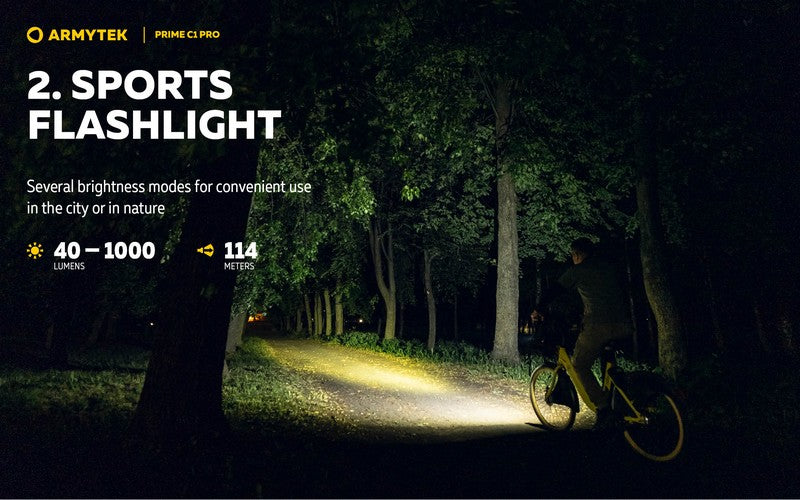 Prime C1 PRO V4 Magnet USB – 1000/930 Lumens