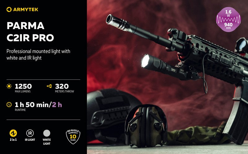 Parma C2iR Pro - 1250 Lumens / 1600mW IR