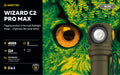 Wizard C2 Pro Max OLIVE Magnet USB – 4000 Lumens
