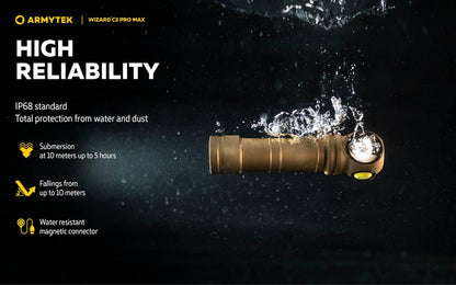 Wizard C2 Pro Max SAND Magnet USB – 4000 Lumens