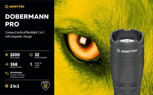 Dobermann Pro Magnet USB – 1500/1400 Lumens