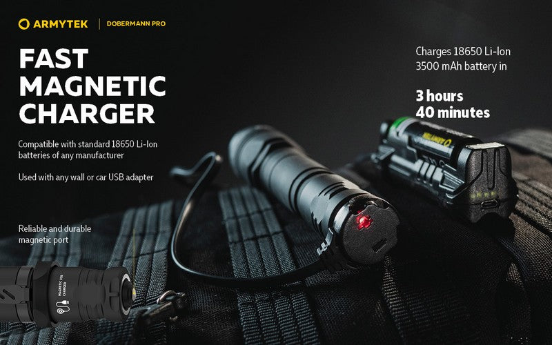 Dobermann Pro Magnet USB – 1500/1400 Lumens