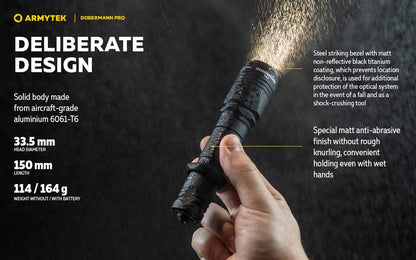 Dobermann Pro Magnet USB – 1500/1400 Lumens
