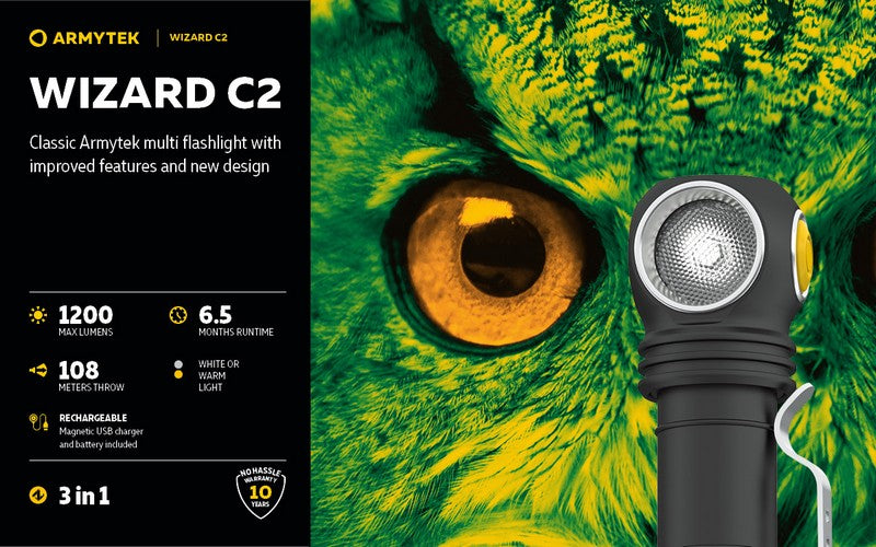 Wizard C2 Magnet USB – 1200/1120 Lumens