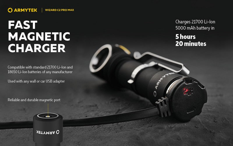 Wizard C2 Pro Max Magnet USB – 4000/3720 Lumens
