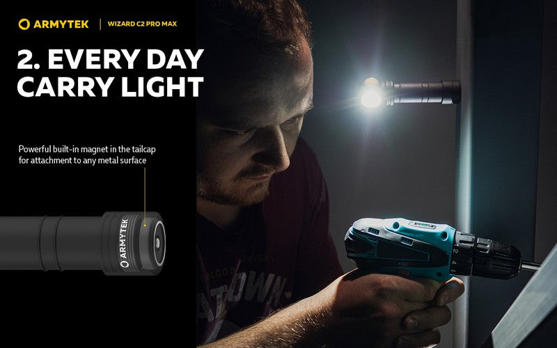 Wizard C2 Pro Max Magnet USB – 4000/3720 Lumens