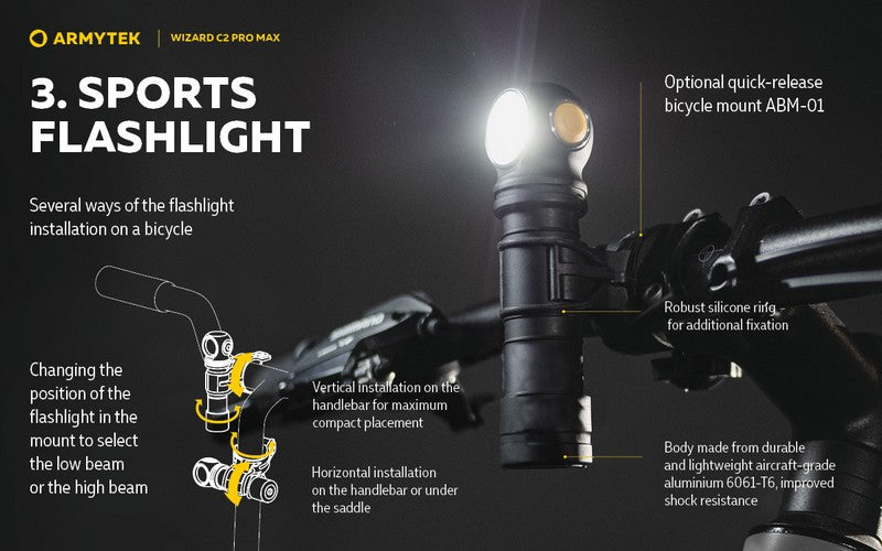 Wizard C2 Pro Max Magnet USB – 4000/3720 Lumens