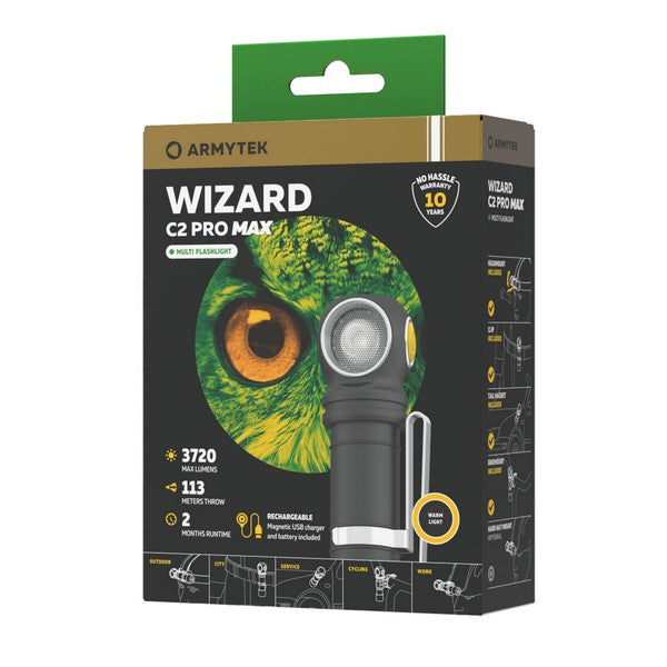 Wizard C2 Pro Max Magnet USB – 4000/3720 Lumens